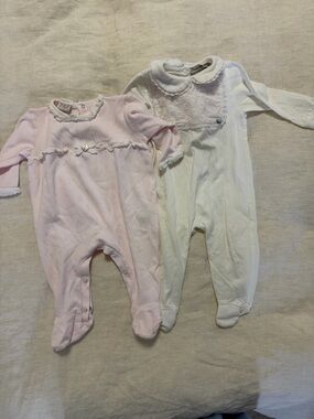 LOT of 2 Baby Onesies - 6M Piccola Speranza & Paz brands